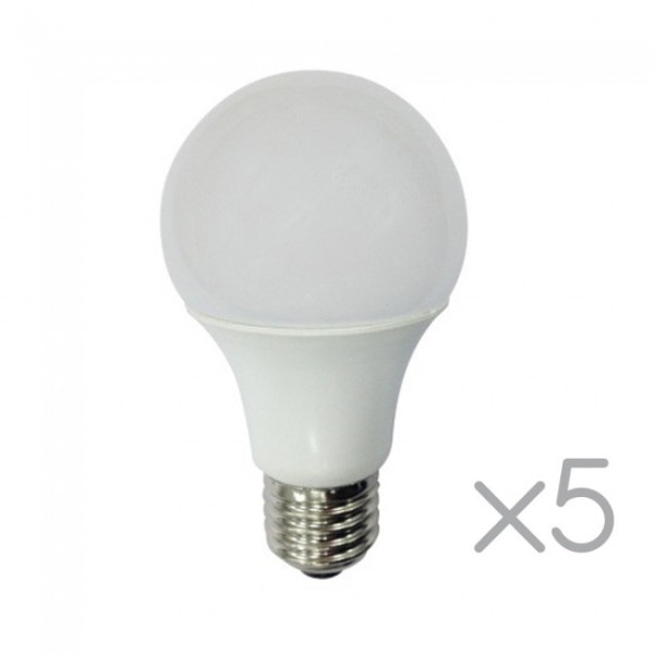 Pacote 5 lâmpadas LED E27 padrão 10W (Luz quente) M 2