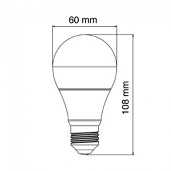 Pack 5 Bombillas LED E27 estándar 10W (Luz cálida) M 5