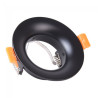 Aro empotrable Basic II redondo negro 2