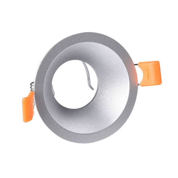 Foco empotrable Confort redondo plateado D