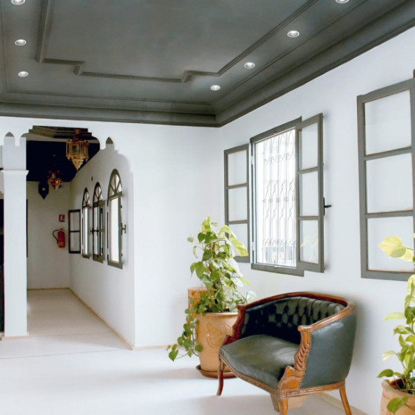 Foco empotrable Confort redondo plateado M 5