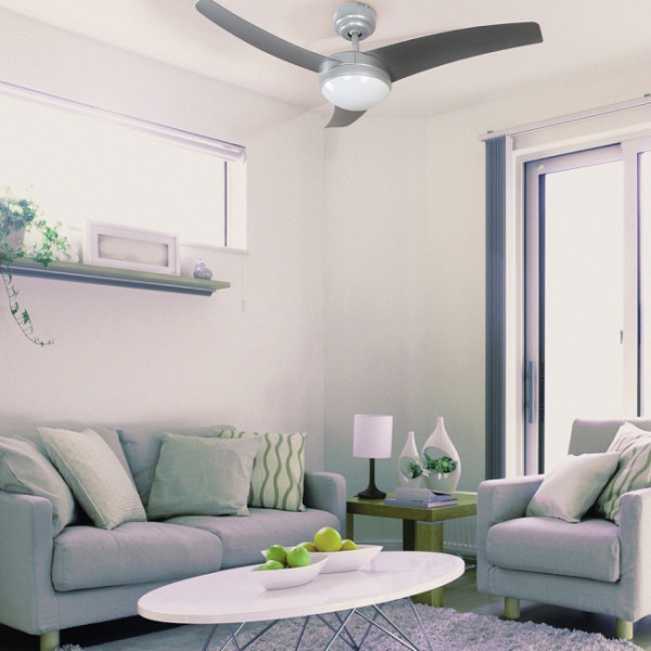 Ventilador Simply Silver com Luz M 3