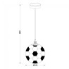 Lâmpada de teto Bola de futebol 5