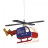 Lâmpada de teto infantil Helicóptero Azul 3