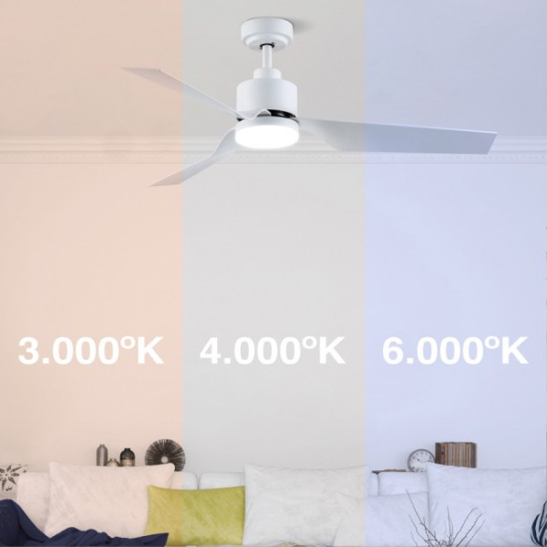 Ventilador de techo LED Flip blanco (15W) M 5