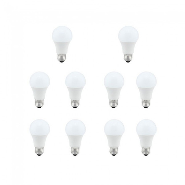 Pack 10 lâmpadas LED padrão E27 (5W - 4200K) M 2