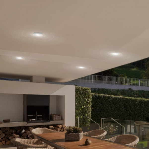 Luz embutida para exterior Lutar II (quadrada) M 3