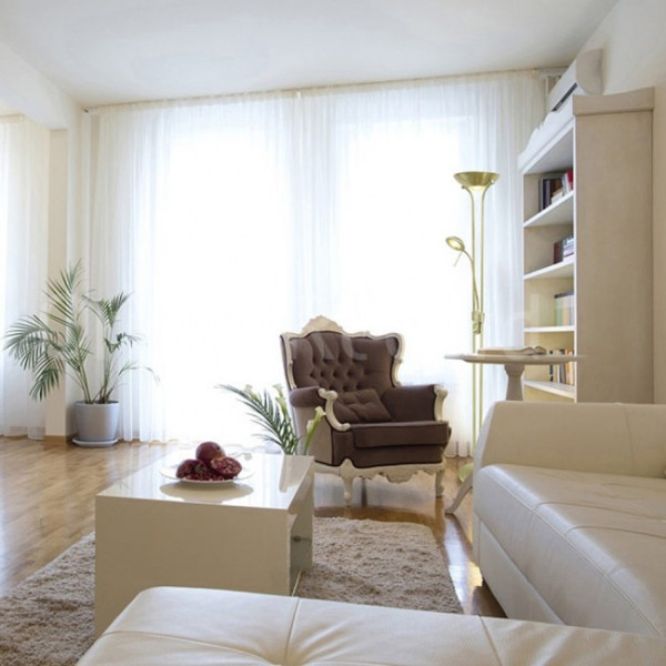 Lámpara de pie LED Olimpia II Cuero (18W+5W) M 3