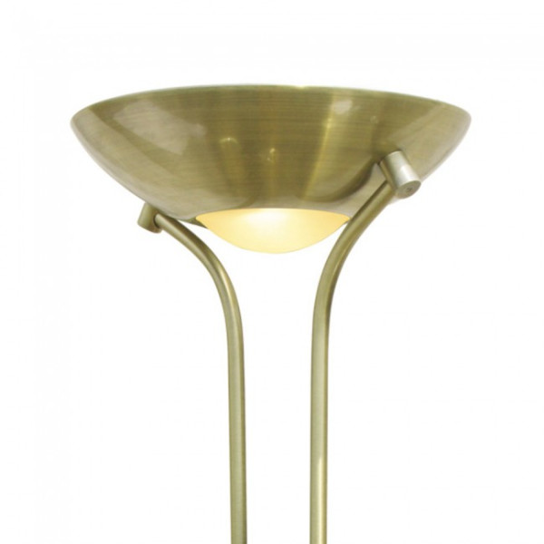 Candeeiro de pé LED Olimpia II Couro (18W+5W) M 4