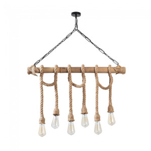 Lâmpada pendente Gentry (6 luzes) H