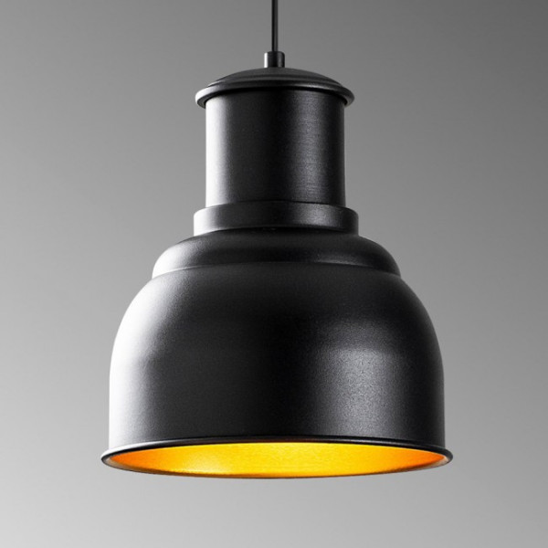 Lâmpada pendente Harvey 25 Negro M 4