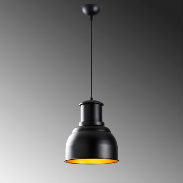 Lâmpada pendente Harvey 25 Negro M 5