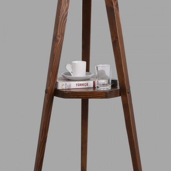 Lámpara de pie trípode con repisa Grady M 5