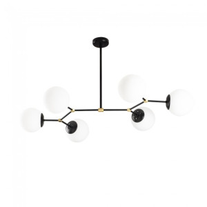 Candeeiro de teto Mulen Preto (6 luzes) H