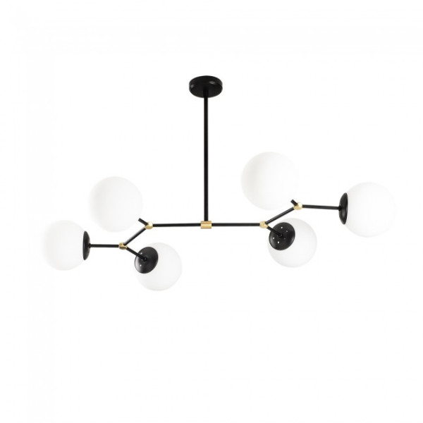 Candeeiro de teto Mulen Preto (6 luzes) M 2