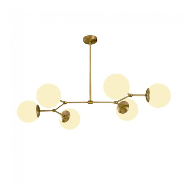 Lâmpada de teto Mulen Dourado (6 luzes) M 4