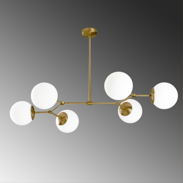 Lâmpada de teto Mulen Dourado (6 luzes) M 5