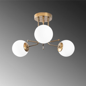 Tecto Marga Ouro (3 luzes) H