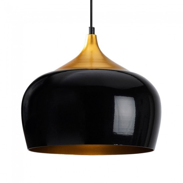 Candeeiro suspenso Harvey 30 preto/dourado M 3