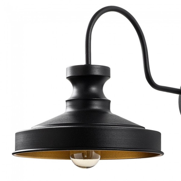 Aplique de pared Harvey 22 Negro M 3