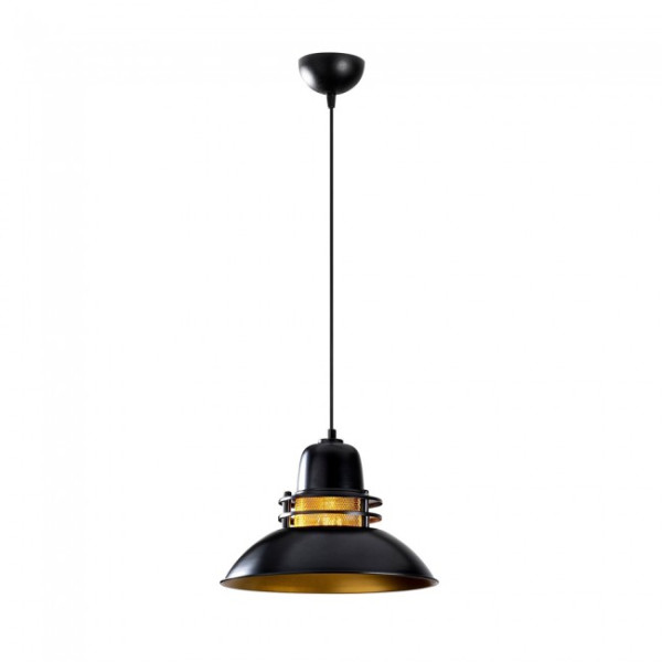 Lâmpada de teto retro Harvey 34 Preto M 3