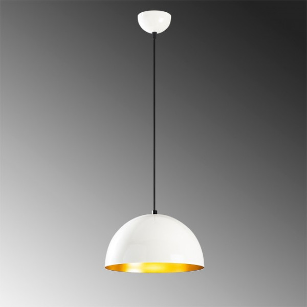 Lâmpada pendente Harvey 30 Branco M 5