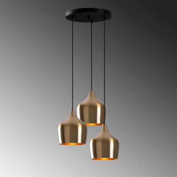 Lámpara colgante Momo 22 Vintage (3 luces) M 5