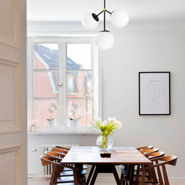 Plafón de techo Mulen Negro (3 Luces) M 3