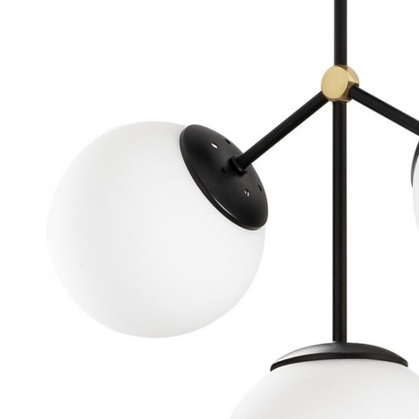 Luz de teto preto Mulen (3 luzes) M 4