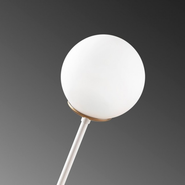 Lâmpada de mesa branca de Birdie Opal M 3