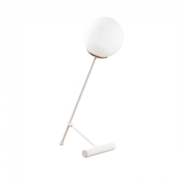 Lâmpada de mesa branca de Birdie Opal M 5
