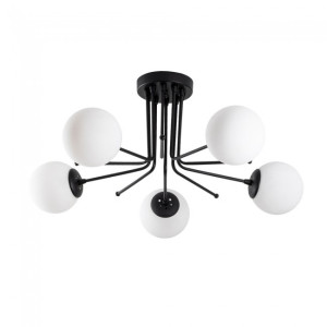 Plafón de techo Marga Negro (5 luces) H