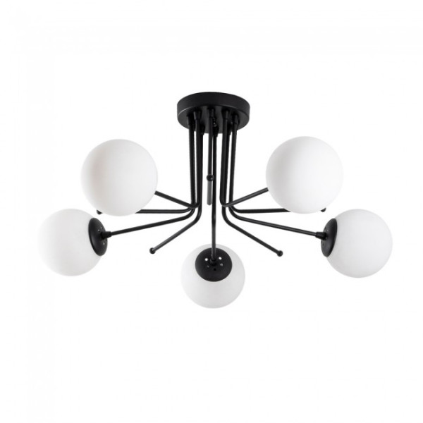 Preto Marga teto luz (5 luzes) M 2