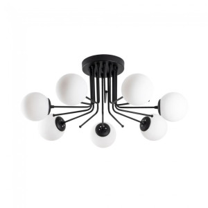 Plafón de techo Marga Negro (7 luces) H