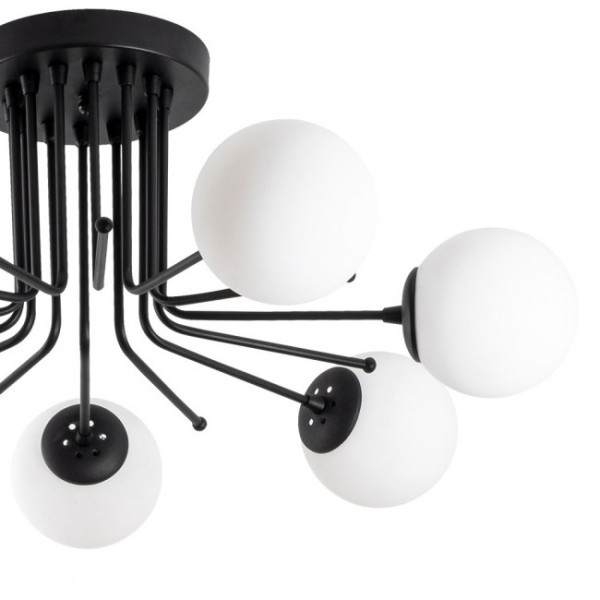 Plafón de techo Marga Negro (7 luces) M 4