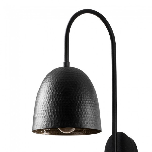 Aplique de pared Asney Negro M 3