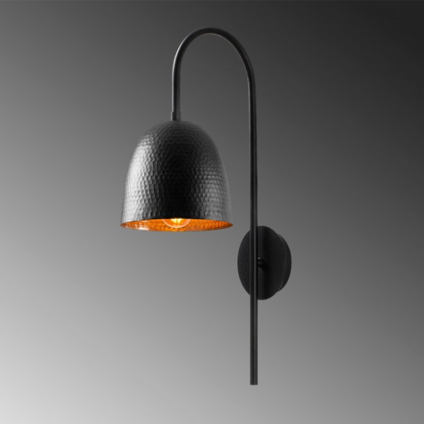 Aplique de pared Asney Negro M 5