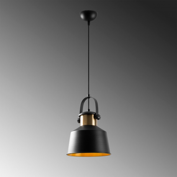 Lâmpada pendente retro Momo 26 Preto M 5