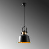 Lâmpada pendente retro Momo 26 Preto 5