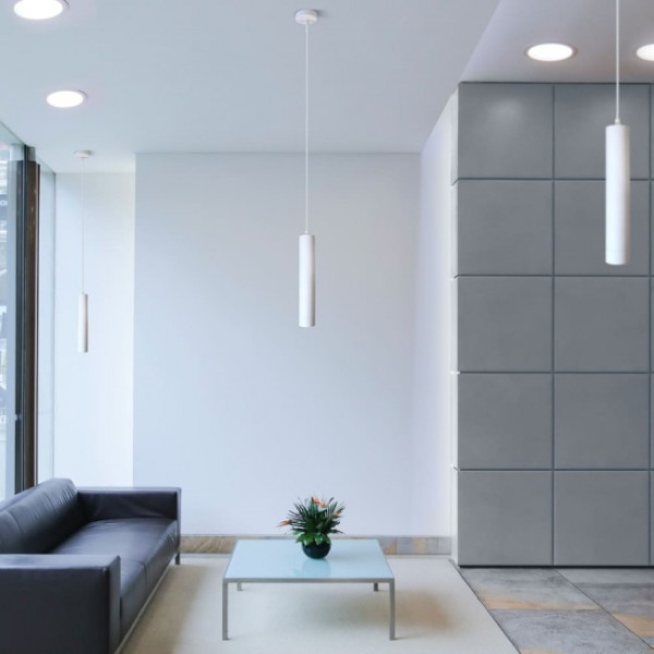 Lámpara colgante Linde Blanco M 3