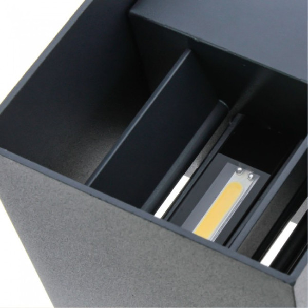 Aplique LED de exterior Leva Antracita (2x5W - 3000K) M 3