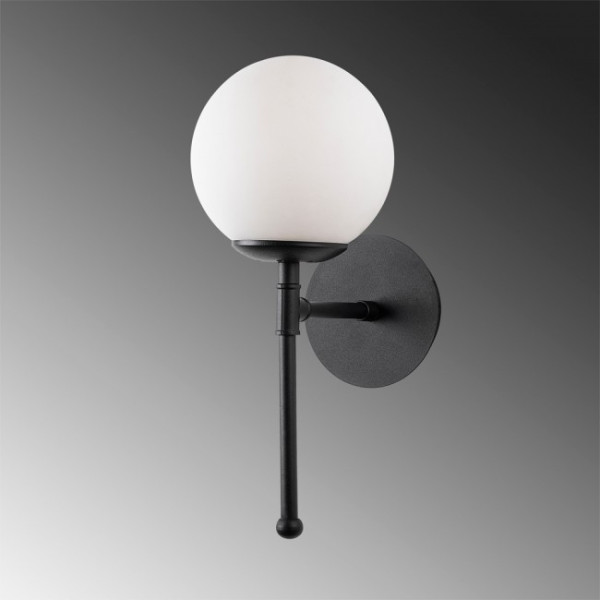 Aplique de pared Garet Negro M 5