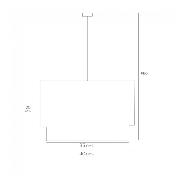Candeeiro de teto Batana M 5