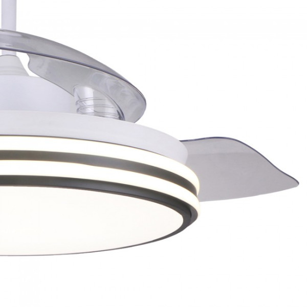 Ventilador LED com lâminas dobráveis Garin Blanco CCT (35W) M 5