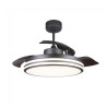 Ventilador LED con aspas plegables Garin Negro CCT (35W) 4