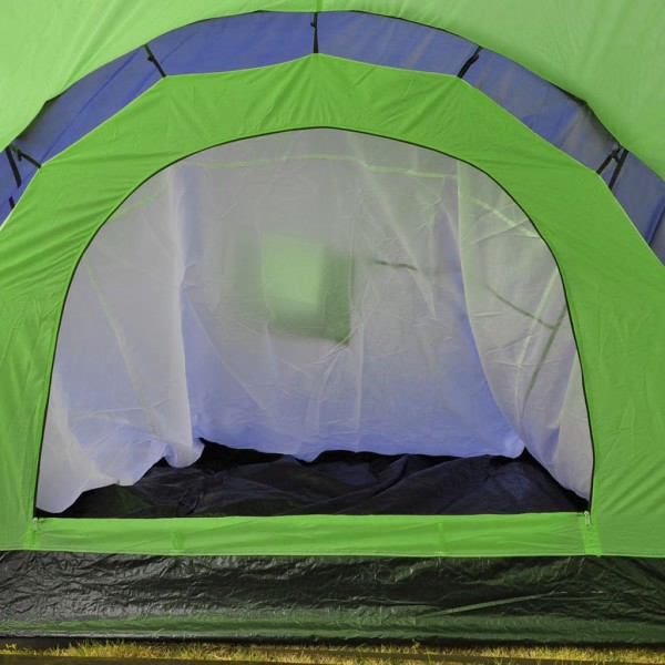 Tenda de campismo 9 pessoas tecido azul e verde M 4