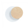 Aplique de pared Aura Blanco+Madera 1