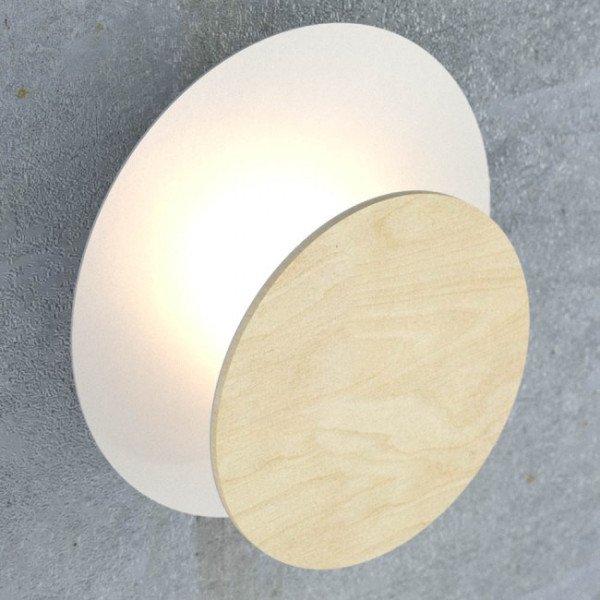 Aplique Aura Branco+Madeira M 4