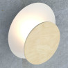Aplique de pared Aura Blanco+Madera 4