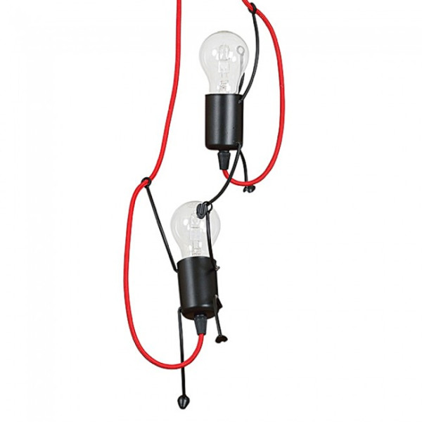 Lámpara colgante infantil Mime Negro (2 luces) M 3